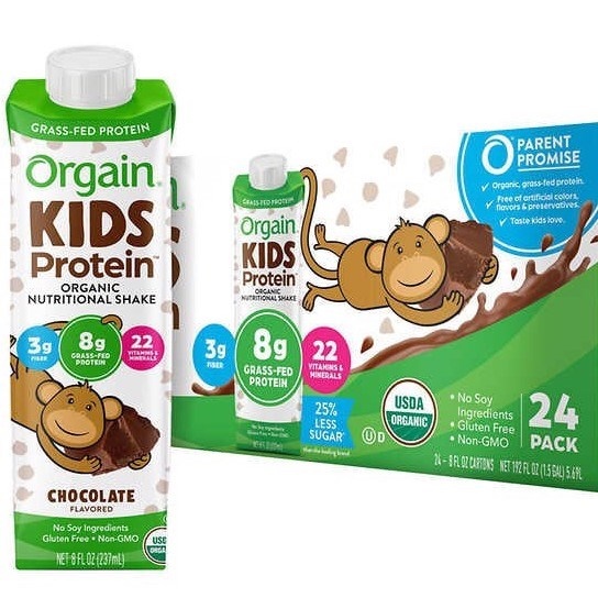 Sữa Nước Dinh Dưỡng Hữu Cơ Orgain Kids Protein Vị Chocolate  237ml