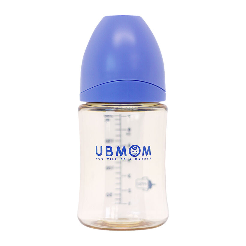 Bình đa năng UBMOM PPSU Strawcup màu xanh 200ml