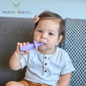 Bàn chải tập đánh răng và mát xa nướu silicon 360 cho bé Marcus & Marcus, từ 12 tháng - Willo