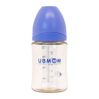 Bình đa năng UBMOM PPSU Strawcup màu xanh 200ml