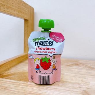 Sữa chua kiểu Hy Lạp hữu cơ Mamia Organic vị strawberry